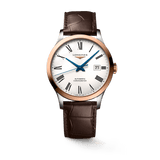 Buy Shop Longines Record Automatic Stainless Steel 18K Gold Watch for Men - L2.821.5.11.2 USA Online