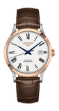 Buy Shop Longines Record Automatic Stainless Steel 18K Gold Watch for Men - L2.821.5.11.2 USA Online