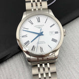 Buy Shop Longines Record Automatic Stainless Steel 40mm Watch for Men - L2.821.4.11.6 USA Online