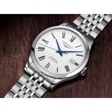 Buy Shop Longines Record Automatic Stainless Steel 40mm Watch for Men - L2.821.4.11.6 USA Online