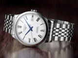 Buy Shop Longines Record Automatic Stainless Steel 40mm Watch for Men - L2.821.4.11.6 USA Online