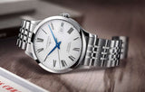 Buy Shop Longines Record Automatic Stainless Steel 40mm Watch for Men - L2.821.4.11.6 USA Online