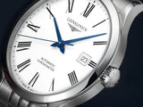 Buy Shop Longines Record Automatic Stainless Steel 40mm Watch for Men - L2.821.4.11.6 USA Online