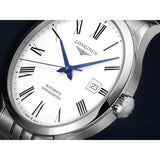 Buy Shop Longines Record Automatic Stainless Steel 40mm Watch for Men - L2.821.4.11.6 USA Online