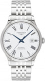 Buy Shop Longines Record Automatic Stainless Steel 40mm Watch for Men - L2.821.4.11.6 USA Online