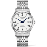 Buy Shop Longines Record Automatic Stainless Steel 40mm Watch for Men - L2.821.4.11.6 USA Online