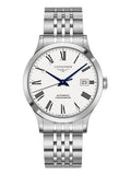 Buy Shop Longines Record Automatic Stainless Steel 40mm Watch for Men - L2.821.4.11.6 USA Online