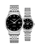 Buy Shop Longines Record Automatic Stainless Steel 40mm Watch for Men - L2.821.4.57.6 USA Online