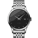 Buy Shop Longines Record Automatic Stainless Steel 40mm Watch for Men - L2.821.4.57.6 USA Online