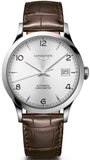 Buy Shop Longines Record Automatic Stainless Steel 40mm Watch for Men - L2.821.4.76.2 USA Online