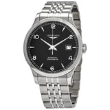 Buy Shop Longines Record Black Dial Automatic Stainless Steel 40mm Watch for Men - L2.821.4.56.6 USA Online