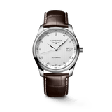 Longines Master Collection Automatic 40mm White Dial Brown Leather Strap Watch for Men - L2.793.4.77.3