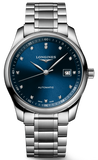 Longines Master Collection Automatic 40mm Blue Dial Silver Steel Strap Watch for Men - L2.793.4.97.6