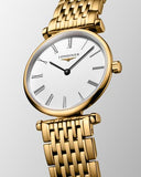 Longines La Grande Classique De Longines White Dial Gold Steel Strap Watch for Women - L4.209.2.11.8