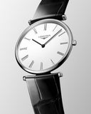Buy Shop Longines La Grande Classique De Longines White Dial Black Leather Strap Watch for Women - L4.755.4.11.2 USA Online