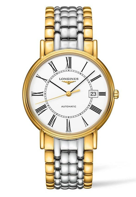 Buy Shop Longines Presence 38.5mm Automatic Stainless Steel Watch for Men - L4.921.2.11.7 USA Online