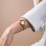 Buy Shop Tissot Lovely Square Silver Dial Gold Mesh Bracelet Watch For Women - T058.109.33.031.00 USA Online