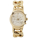 Buy Shop Michael Kors Runway Twist Gold Dial Gold Stainless Steel Strap Watch for Women - MK3131 USA Online