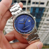 Buy Shop Tissot Luxury Powermatic 80 Blue Dial Silver Steel Strap Watch For Men - T086.407.11.041.00 USA Online