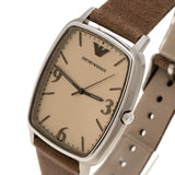 Buy Shop Emporio Armani Epsilon Quartz Brown Dial Brown Leather Strap Watch For Men - AR2489 USA Online