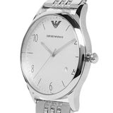 Buy Shop Emporio Armani Classic Silver Dial Silver Steel Strap Watch For Men - AR1867 USA Online
