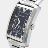 Buy Shop Emporio Armani Classic Analog Black Dial Silver Steel Strap Watch For Men - AR1608 USA Online