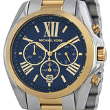 Buy Shop Michael Kors Bradshaw Blue Dial Two Tone Steel Strap Watch for Women - MK5976 USA Online