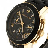 Buy Shop Michael Kors Runway Black Dial Black Silicone Strap Watch for Women - MK5191 USA Online