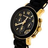 Buy Shop Michael Kors Runway Black Dial Black Silicone Strap Watch for Women - MK5191 USA Online