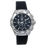 Buy Shop Tag Heuer Aquaracer Chronograph Black Dial Black Rubber Strap Watch for Men - CAY1110.FT6041 USA Online