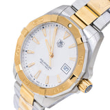 Buy Shop Tag Heuer Aquaracer Quartz White Dial Two Tone Steel Strap Watch for Men - WAY1120.BB0930 USA Online