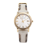 Buy Shop Burberry The City White Dial White Leather Strap Watch for Women - BU9015 USA Online