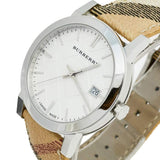 Buy Shop Burberry The City Silver Dial Brown Leather Strap Watch for Women - BU9025 USA Online