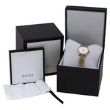 Buy Shop Gucci G Timeless Quartz Mother of Pearl Dial Gold Steel Strap Watch For Women - YA1265021 USA Online
