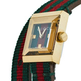 Buy Shop Gucci G-Frame Multicolored Dial Two Tone Nylon Strap Watch For Women - YA128527 USA Online