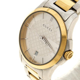 Buy Shop Gucci G Timeless Quartz Silver Dial Two Tone Steel Strap Watch For Women - YA126531 USA Online