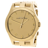 Buy Shop Marc Jacobs Henry Gold Dial Gold Steel Strap Watch for Women - MBM3211 USA Online