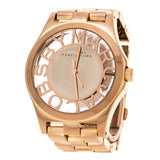 Buy Shop Marc Jacobs Henry Rose Gold Dial Rose Gold Steel Strap Watch for Women - MBM3207 USA Online