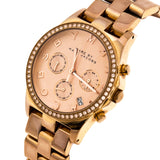 Buy Shop Marc Jacobs Henry Chronograph Rose Gold Dial Rose Gold Steel Strap Watch for Women - MBM3118 USA Online