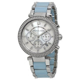 Buy Shop Michael Kors Parker White Dial Two Tone Steel Strap Watch for Women - MK6138 USA Online