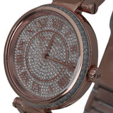 Buy Shop Michael Kors Skylar Rose Gold Dial Rose Gold Steel Strap Watch for Women - MK5868 USA Online