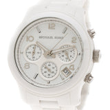 Buy Shop Michael Kors Runway White Ceramic Dial White Steel Strap Watch for Women - MK5161 USA Online