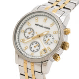 Buy Shop Michael Kors Ritz Chronograph White Dial Two Tone Steel Strap Watch for Women - MK5057 USA Online