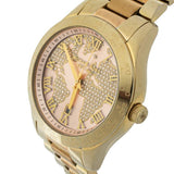 Buy Shop Michael Kors Layton Rose Gold Dial Gold Stainless Steel Strap Watch for Women - MK6476 USA Online