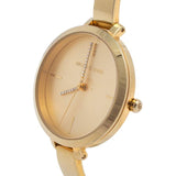 Buy Shop Michael Kors Jaryn Quartz Gold Dial Gold Steel Strap Watch For Women - MK3734 USA Online