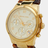 Buy Shop Michael Kors Runway Gold Dial Two Tone Steel Strap Watch for Women - MK4222 USA Online