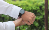 Buy Shop Movado Sapphire Black Dial Black Leather Strap Watch for Men - 606884 USA Online