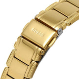 Buy Shop Guess Lily Quartz Gold Dial Gold Steel Strap Watch For Women - GW0528L2 USA Online