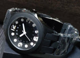 Buy Shop Marc Jacobs Pelly Black Dial Black Silicone Strap Watch for Women - MBM2507 USA Online