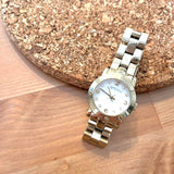 Buy Shop Marc Jacobs Mini Amy White Dial Gold Steel Strap Watch for Women - MBM3057 USA Online